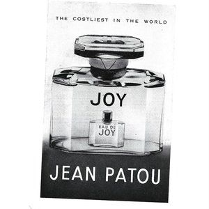 Jean Patou Eau De Joy Parfum Perfume AD 1960s Vintage Print Ad 9 inch Tall